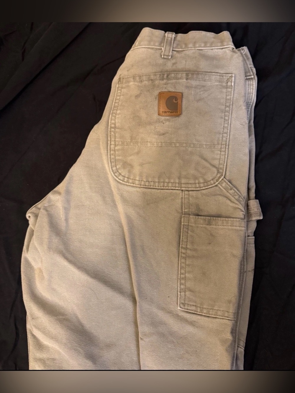Carhartt B11 Double Front Duck Canvas Utility Carpenter Dungarees Mens 32x30